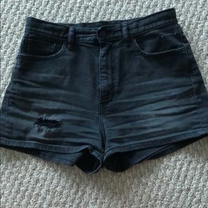 High rise Uniqlo Jean shorts